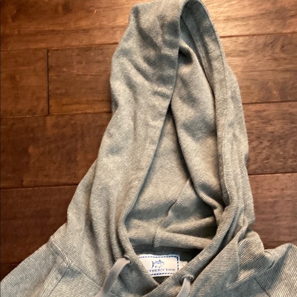 Southern Tide Gray Hooded Sweatshirt Relaxed Fit - Picture 6 of 14